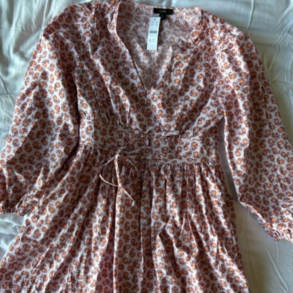 NWT J. Crew Poplin Cotton Dress Size 6